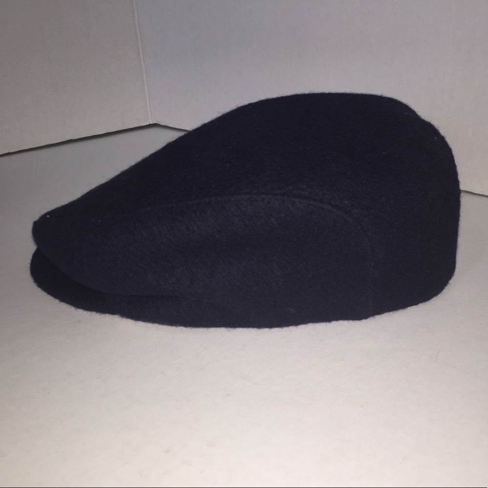 Navy Blue Wool hat Size L